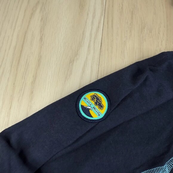 Wears Woody Womens Blue Lightweight Performance Pullover Hoodie Size Medium - Picture 4 of 10